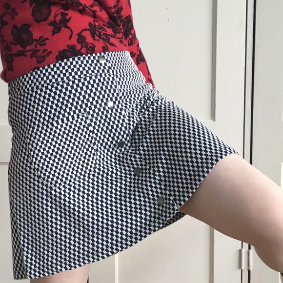 SANS SOUCI CHECKERED SKIRT - Picture 1 of 8